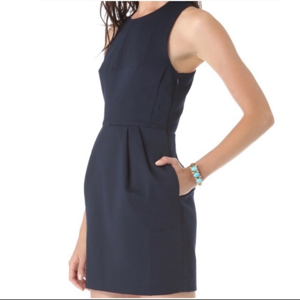 Club Monaco Salma Blue criss cross strap dress